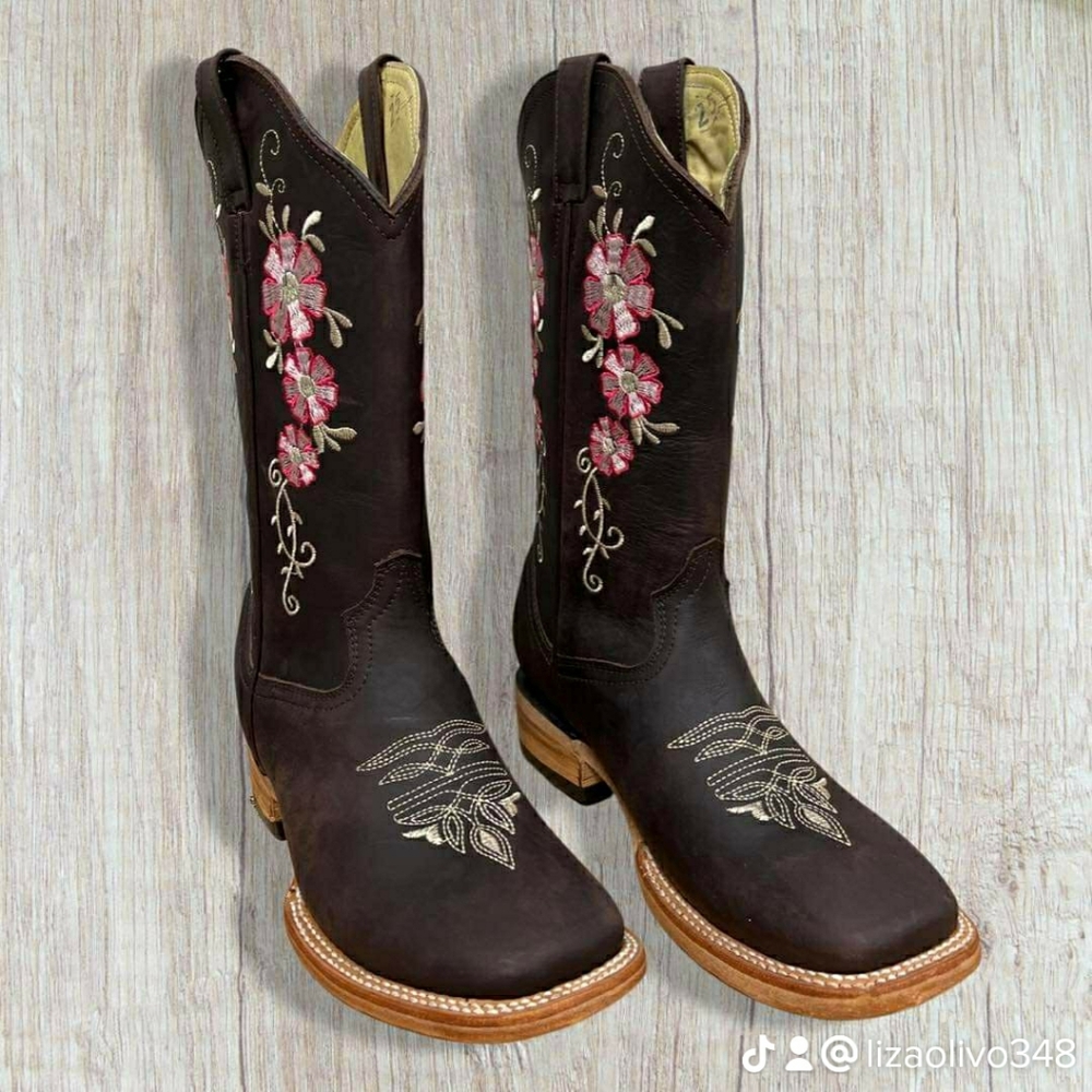Genuine leather womens boots
